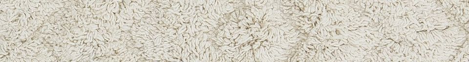 Mise en avant matière Tapis en coton Lenna