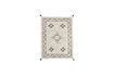 Miniature Tapis en coton tufté blanc Trinita 1