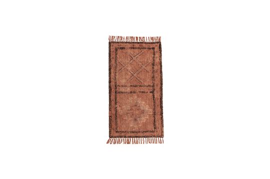 Tapis en coton tufté orange Charca