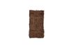 Miniature Tapis en cuir brun Serah 5