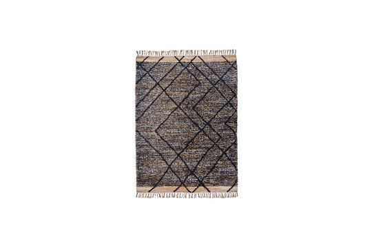 Tapis en fibres naturelles beige et noir 200x140 cm Moro