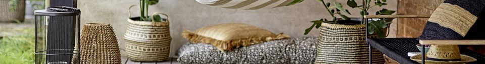 Mise en avant matière Tapis en jonc de mer Lenna - Malic