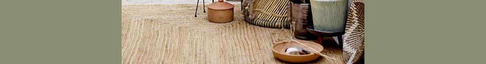 Mise en avant matière Tapis en jute Nejan