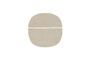Miniature Tapis en laine beige 140x140 Oona Détouré