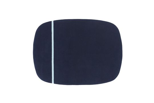 Tapis en laine bleu 175x240 Oona