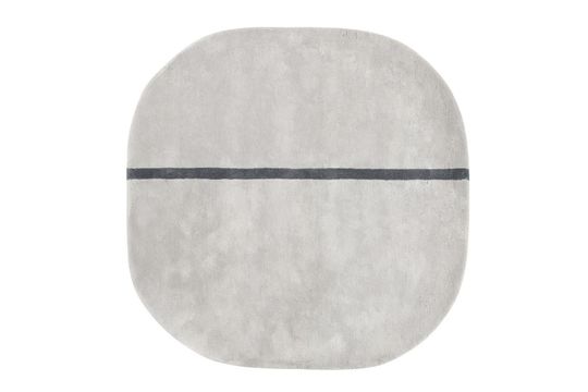 Tapis en laine gris 140x140 Oona