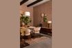 Miniature Tapis en laine marron Briton 2