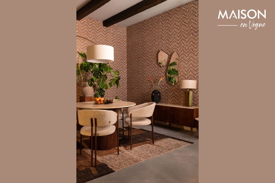 Ambiance chaleureuse et vintage pour votre intérieur.