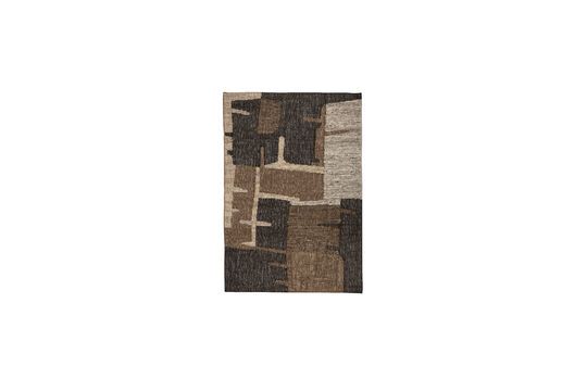 Tapis en laine marron Briton Détouré