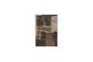 Miniature Tapis en laine marron Briton 1