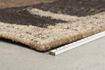 Miniature Tapis en laine marron Briton 3
