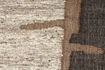 Miniature Tapis en laine marron Briton 6