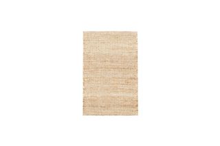 Tapis en tissu beige Mara