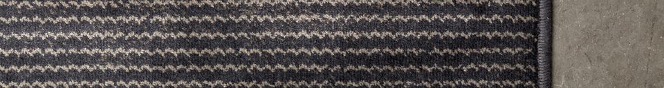 Mise en avant matière Tapis en tissu gris Obi