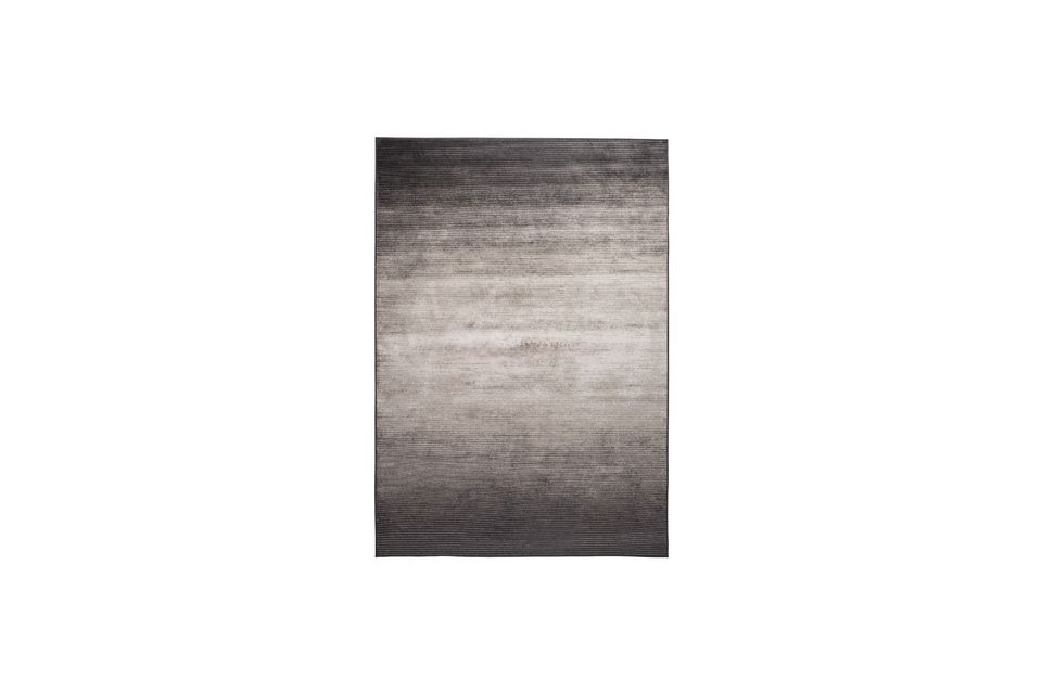 Tapis en tissu gris Obi Zuiver