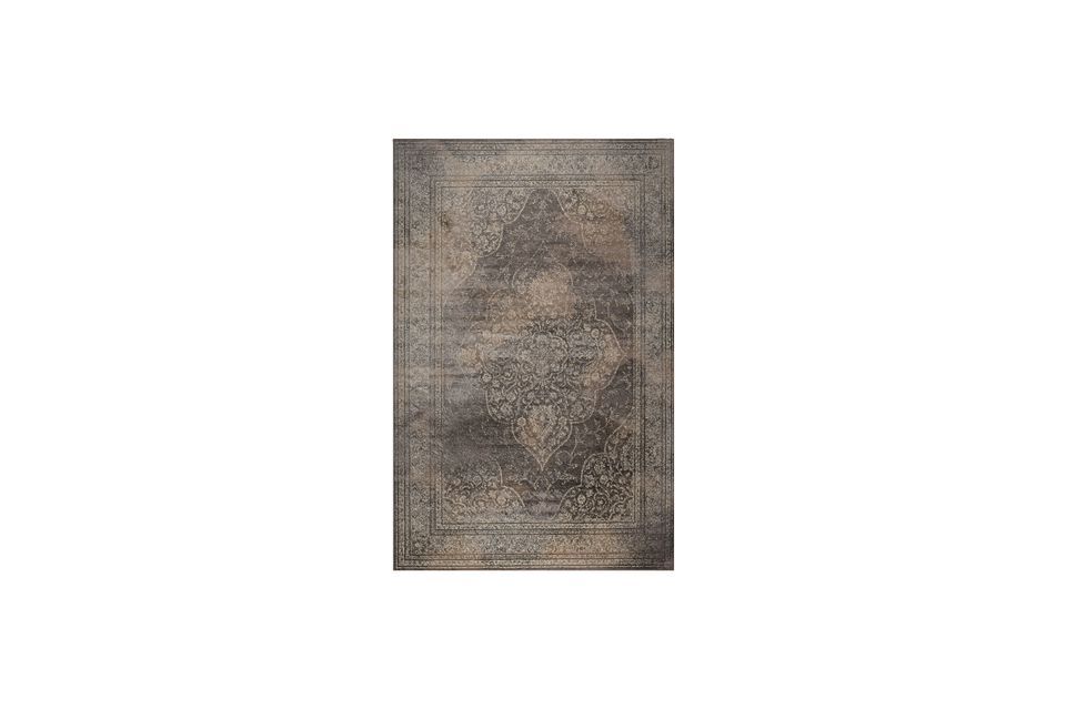 Tapis en tissu gris Rugged Dutch Bone