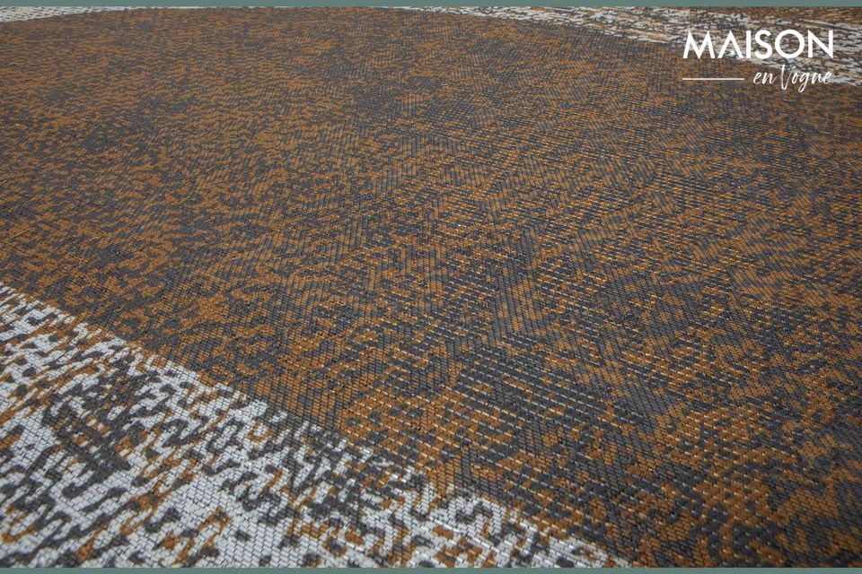 Le tapis Cira de la collection de la marque néerlandaise WOOOD Exclusive est un tapis chaud doté