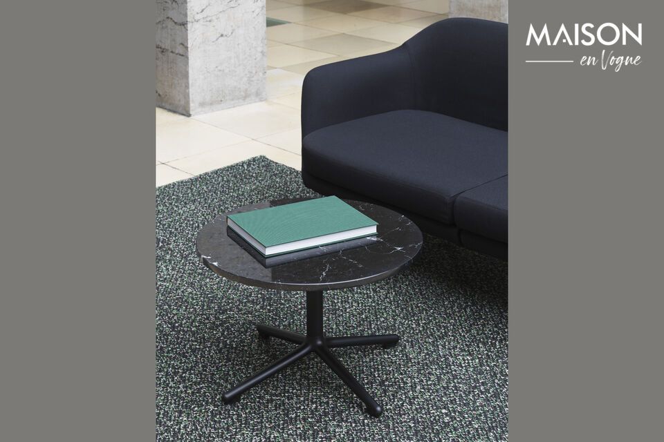 Tapis Polli, velours gris foncé, confortable et durable