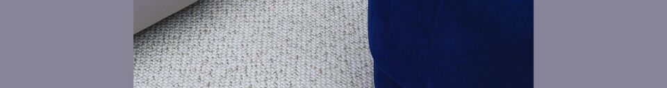 Mise en avant matière Tapis en velours tâcheté 100x200 Polli