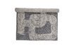 Miniature Tapis gris en coton Addo 1