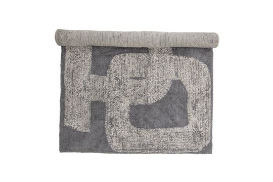 Tapis gris en coton Addo