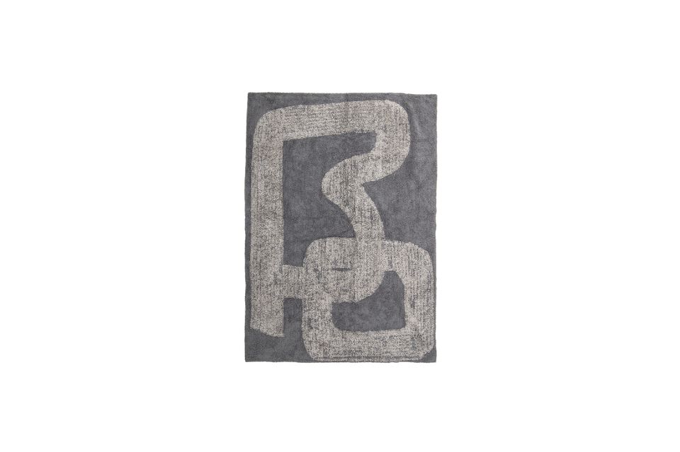 Le tapis Addo de Bloomingville est un incroyable tapis qui combine à merveille deux teintes de gris