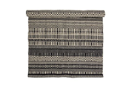 Tapis noir en laine Joob Détouré