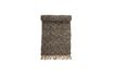 Miniature Tapis noir en toile de jute Aby 1