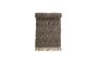 Miniature Tapis noir en toile de jute Aby Détouré