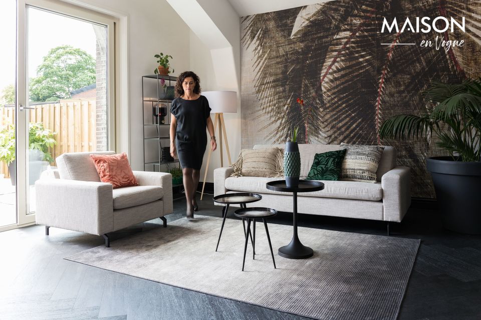Un tapis confortable au design intriguant