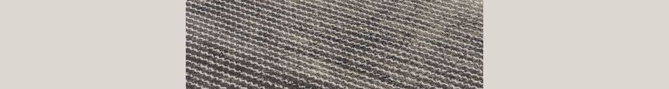 Mise en avant matière Tapis Obi 170X240 Gris