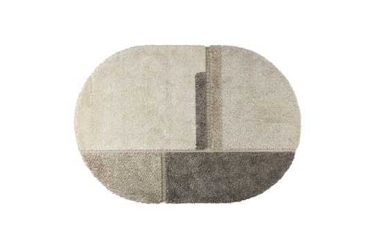 Voir la fiche produit tapis ovale 160x230 cm en laine grise Zest Tapis ovale 160x230 cm en laine grise Zest