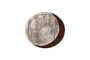 Miniature Tapis ovale 200 x 220 cm en polyester orange Noon Détouré