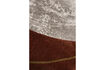 Miniature Tapis ovale 200 x 220 cm en polyester orange Noon 3
