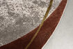 Miniature Tapis ovale 200 x 220 cm en polyester orange Noon 6