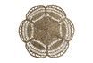 Miniature Tapis rond en jonc de mer marron Natali 1