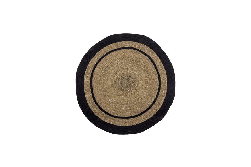 Tapis rond en jutte Lune Bloomingville