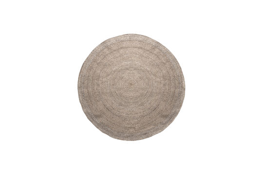 Tapis Rond Ø200 cm Laine et Coton Naturel Utopia Détouré