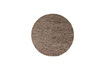 Miniature Tapis rond Ø200 cm laine marron mélangé Efia 1