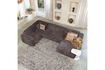 Miniature Tapis rond Ø200 cm laine marron mélangé Efia 2