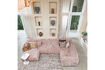 Miniature Tapis rond Ø200 cm laine marron mélangé Efia 3