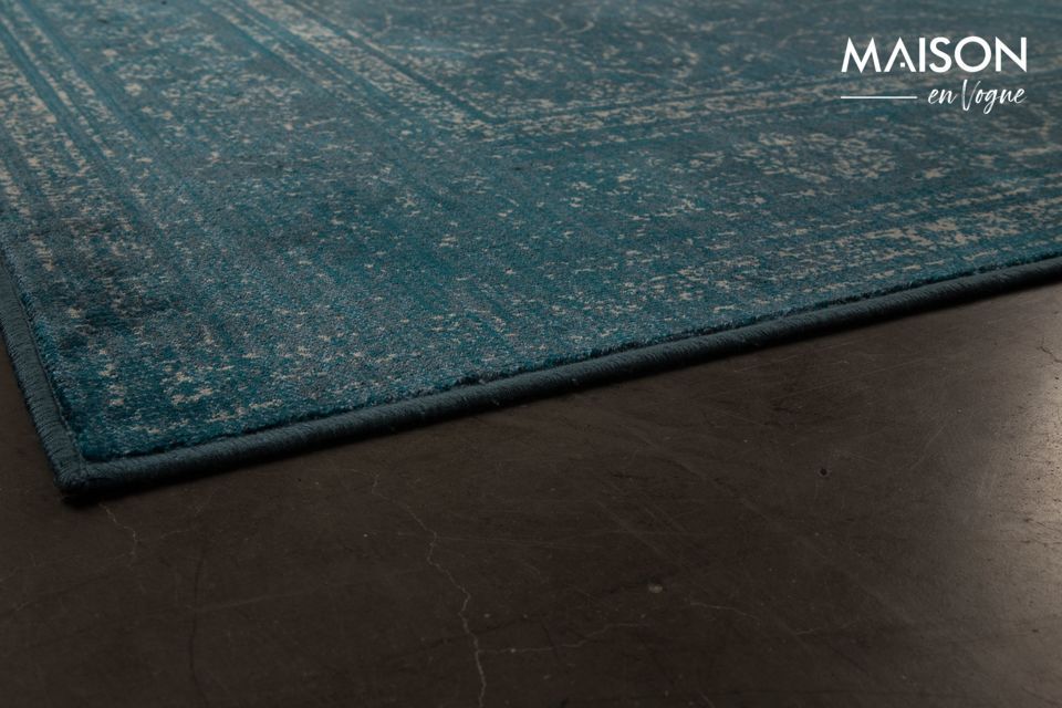 Tapis Rugged bleu - 5