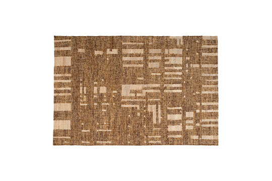 Voir la fiche produit tapis tissé main 170x240 cm laine et coton marron Ian Tapis tissé main 170x240 cm laine et coton marron Ian
