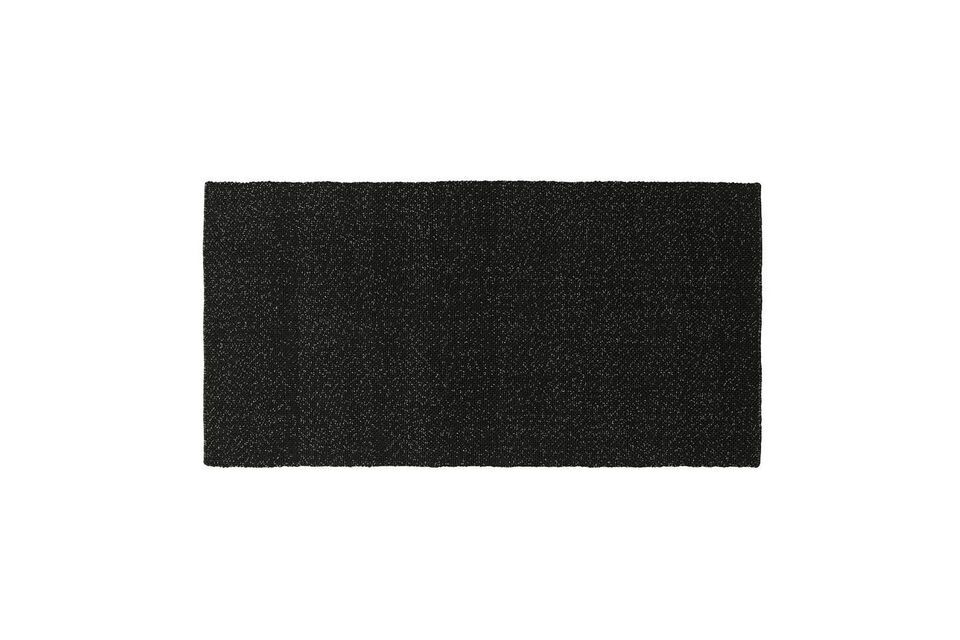 Tapis tressé gris foncé 100x200 Polli Normann Copenhagen