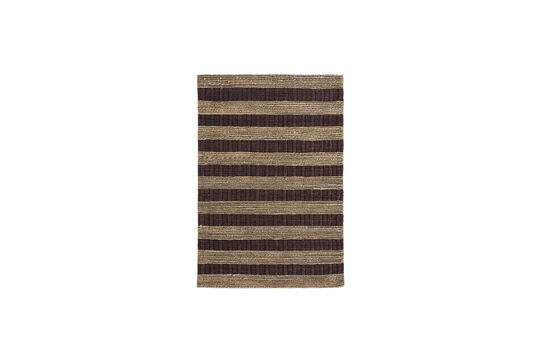 Tappeto 130 x 85 cm Juta Marrone e Naturale HDBlock Foto ritagliata