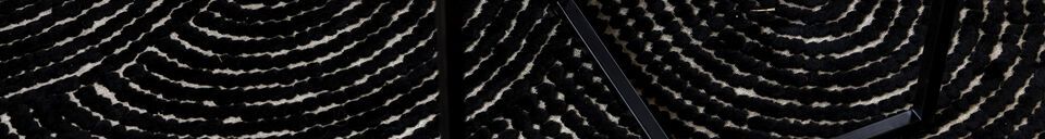 Materiali prima di tutto Tappeto 300x200 cm in tessuto Dots nero