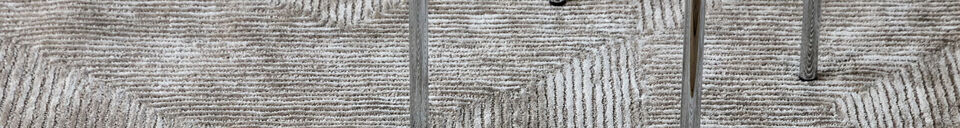 Materiali prima di tutto Tappeto 90x200 cm Viscosa Sabbia HDShine