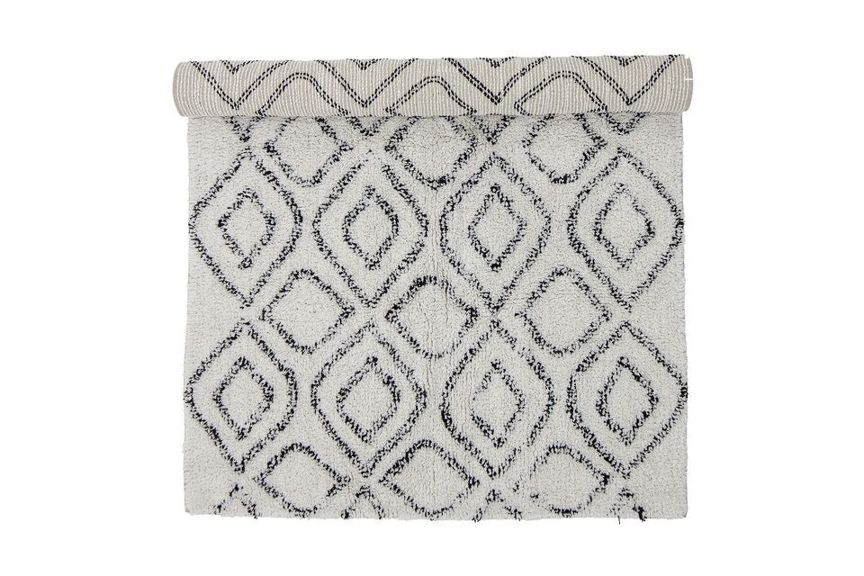 Tappeto in cotone bianco Katie Bloomingville