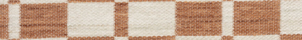 Materiali prima di tutto Tappeto in plastica riciclata beige 160x230 cm Checker