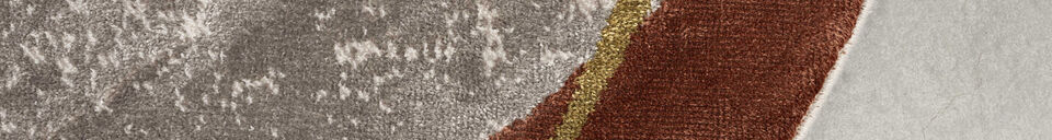 Materiali prima di tutto Tappeto ovale 200 x 220 cm in poliestere arancione Noon